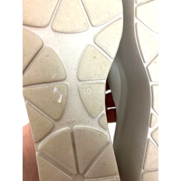 Lemon Jelly women Eu 40 9 light gray slip on platform comfort sandal shoe slides - Picture 8 of 8